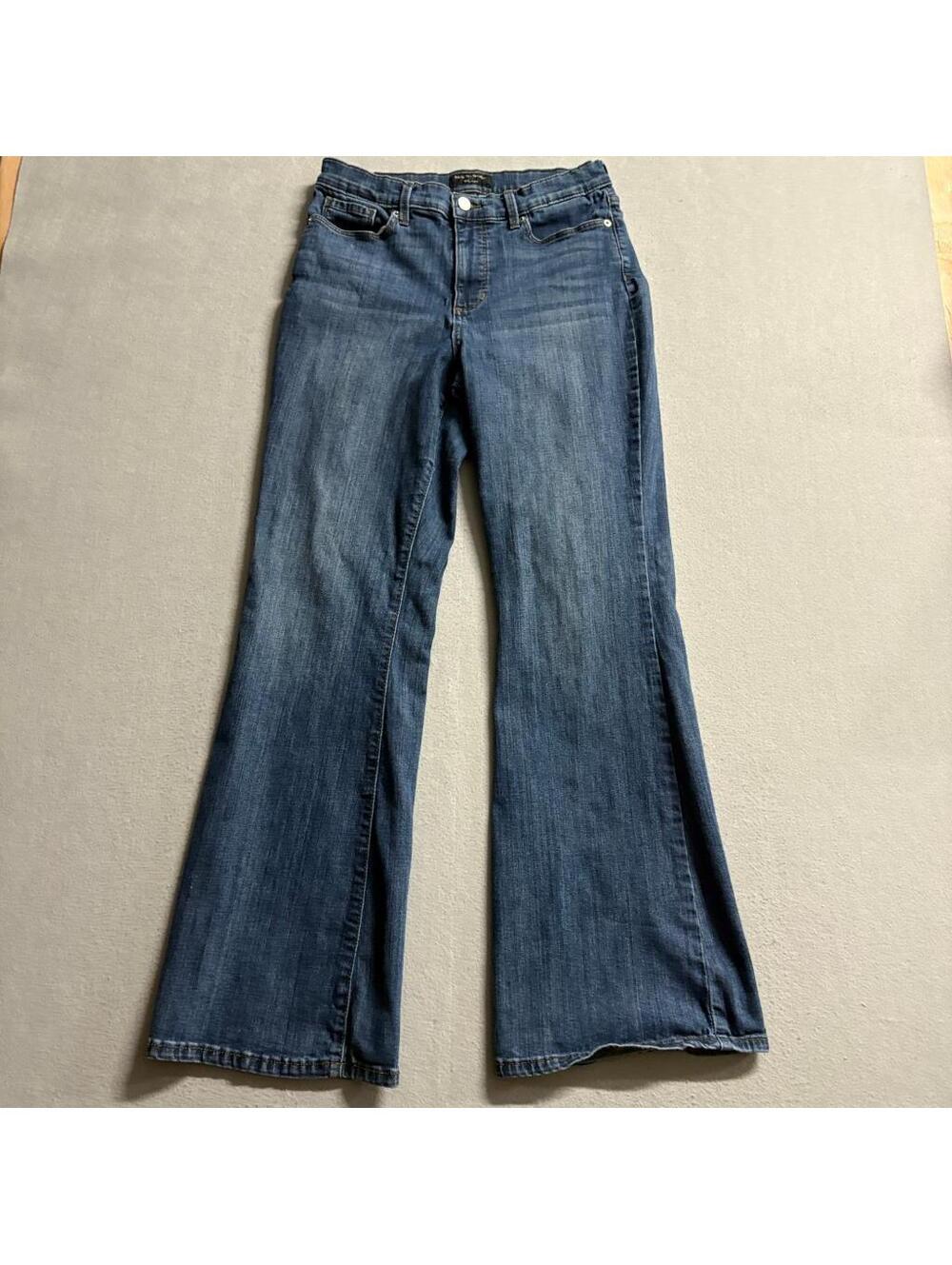 Banana Republic Slim Flare Jeans Womens 28/6 Blue Denim Stretch High Rise 29 In